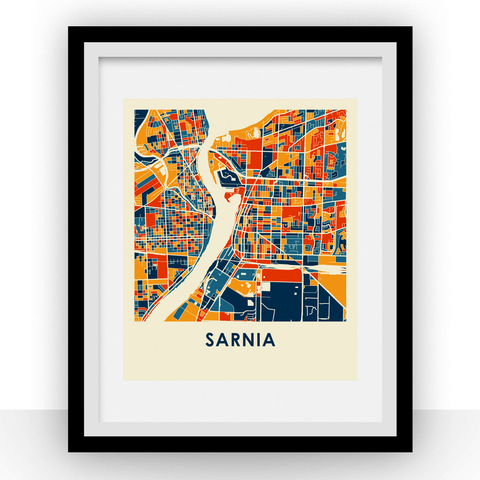 Sarnia Map Print