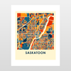 Saskatoon Map Print