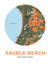 &lt;i&gt;*PICKUP ONLY*&lt;/i&gt;&lt;br&gt;Sauble Beach Map Print
