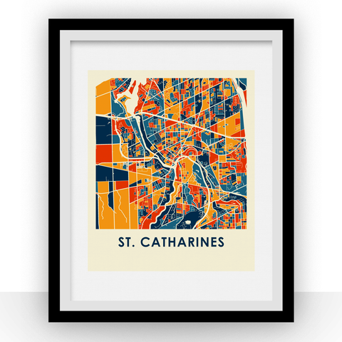 St. Catharines Map Print