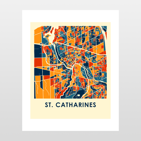 St. Catharines Map Print
