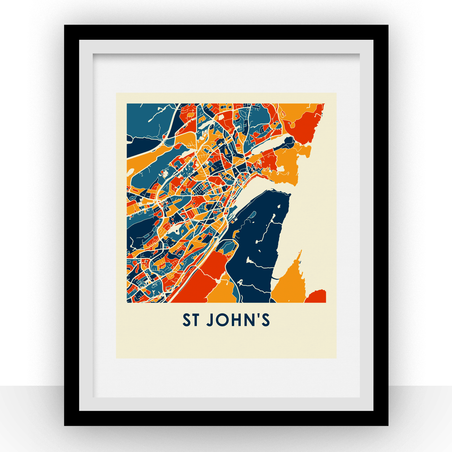 St John's Map Print