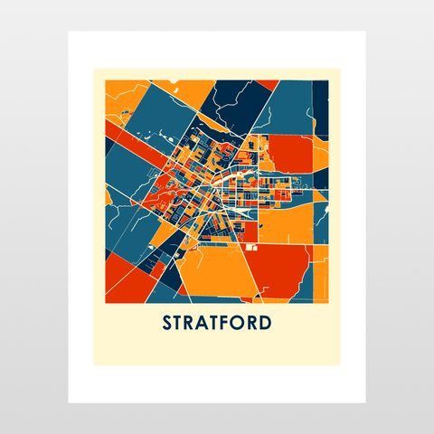 Stratford Map Print