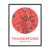 Thamesford Map Print