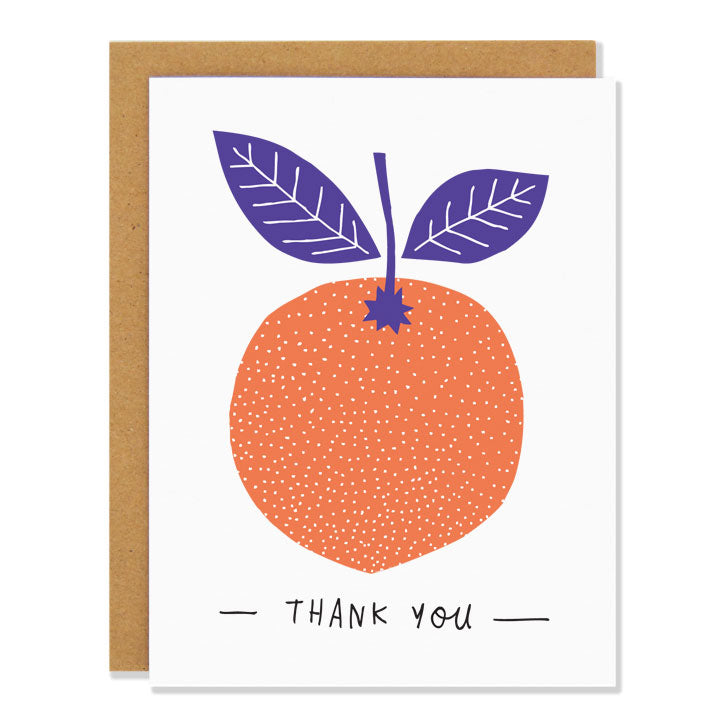 Thank You Orange Card