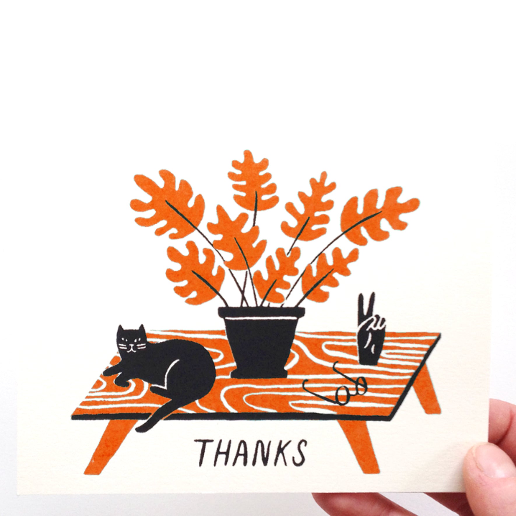 Thanks Card - Orange