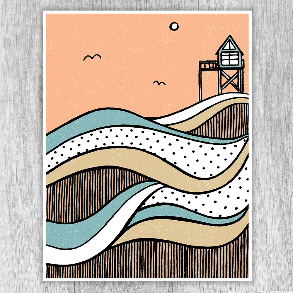 The Beach House Print