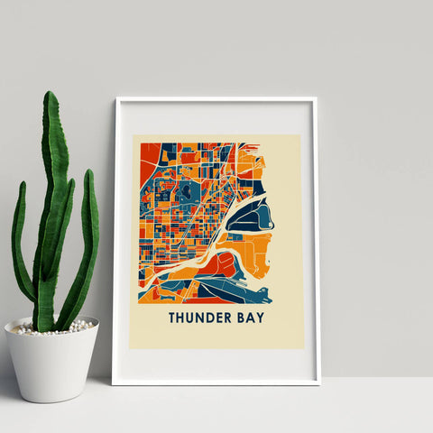 Thunder Bay Map Print
