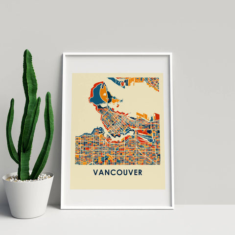 Vancouver Map Print