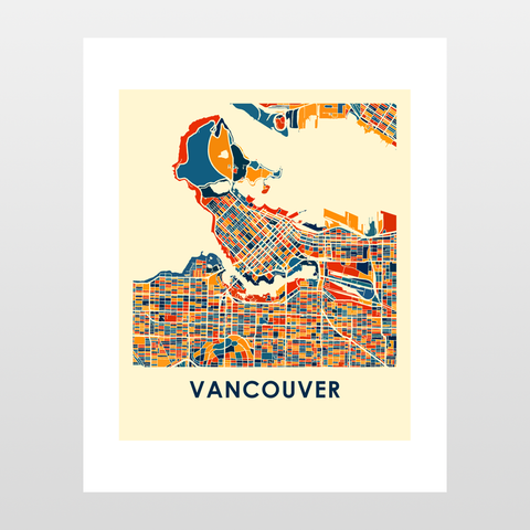 Vancouver Map Print