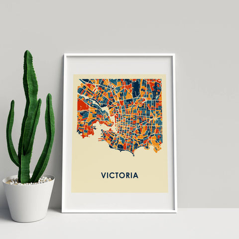 Victoria Map Print