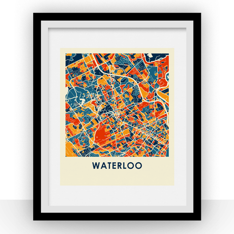 Waterloo Map Print