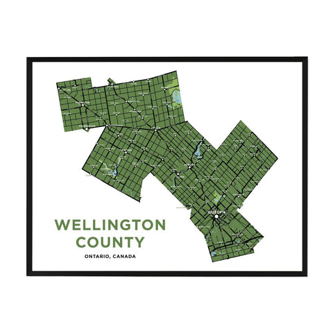 Wellington County Map Print