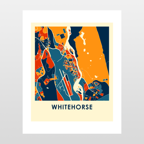 Whitehorse Map Print