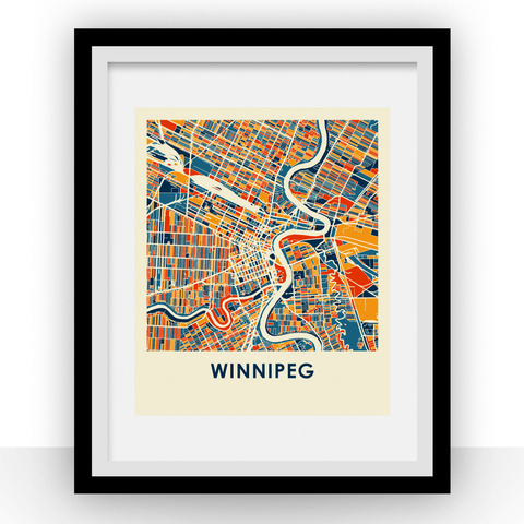 Winnipeg Map Print