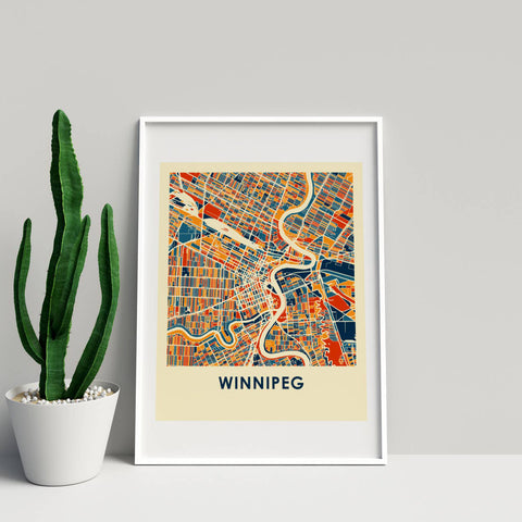 Winnipeg Map Print