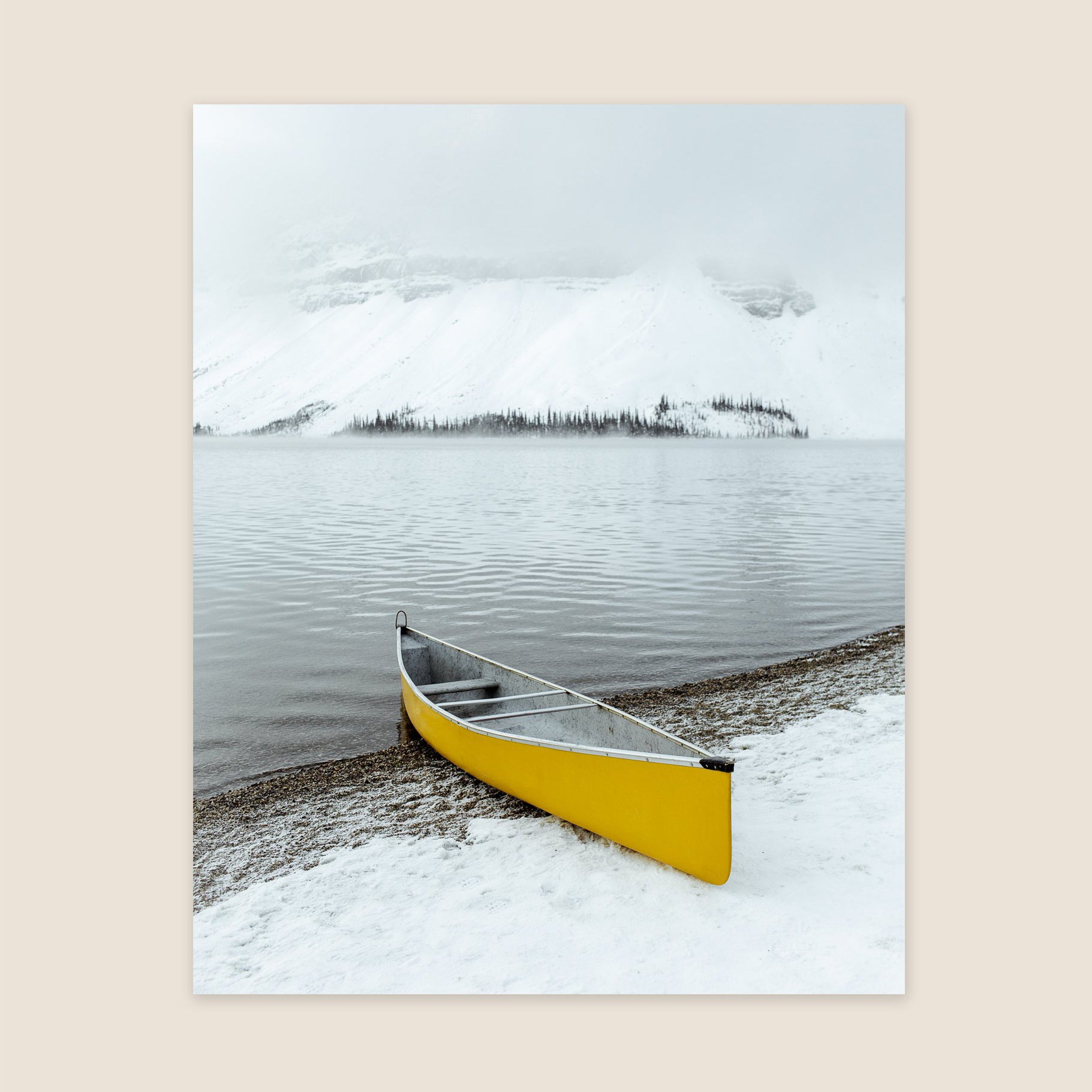 Yellow Canoe Print