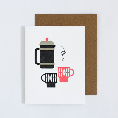 French Press For Two Card