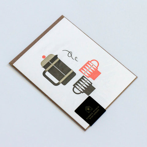 French Press For Two Card