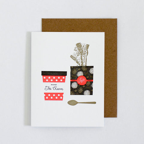 Ice Cream and Tissue Card