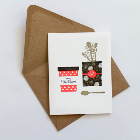Ice Cream and Tissue Card