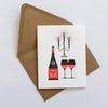Romantic Wine and Candles Card