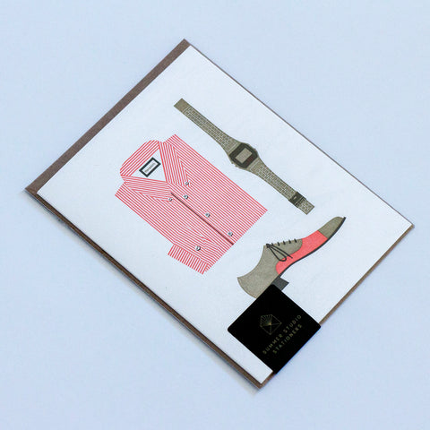 Oxford Shirt, Wingtips, Casio Card