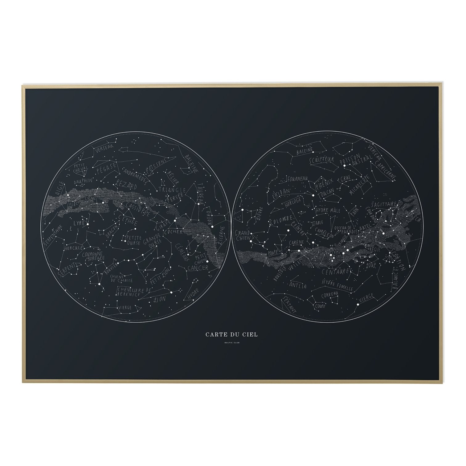 Carte Du Ciel Sky Map Print